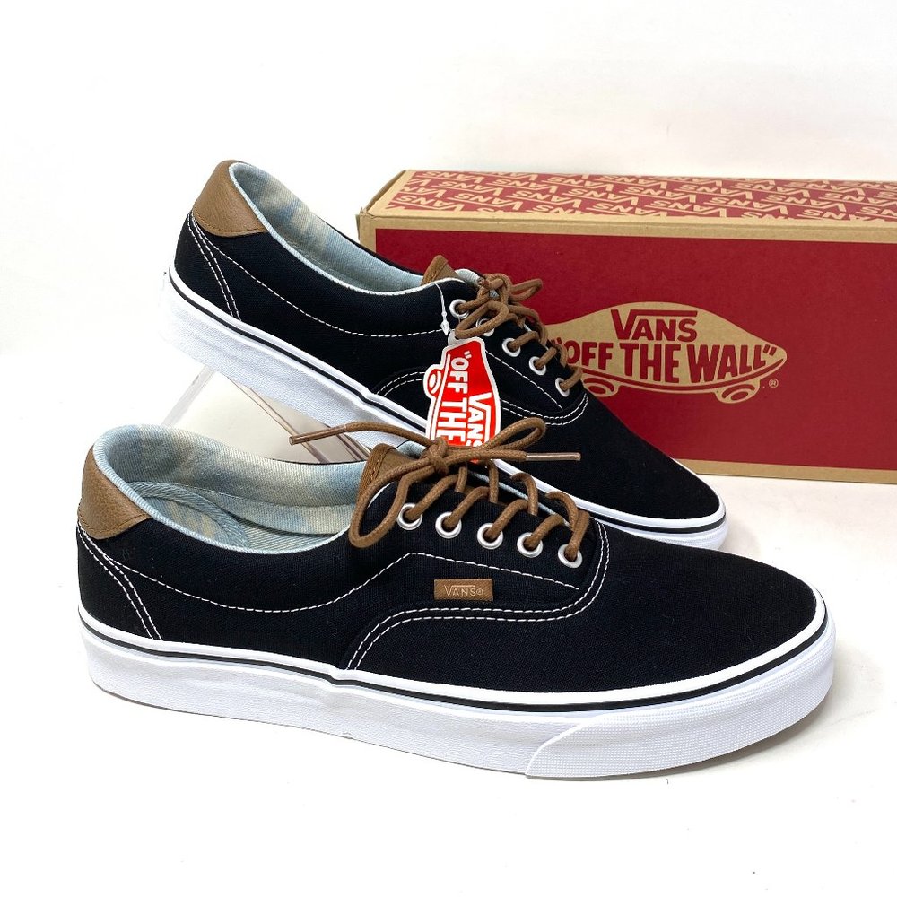 VANS Era 59 C&L Low Top Black Asid Denim Men’s Canvas Sneakers Size VN0A38FSQK3 - Picture 2 of 11